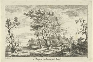 Reisende in einer Landschaft