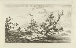 Reiter in einer Landschaft von Carel Lodewijk Hansen