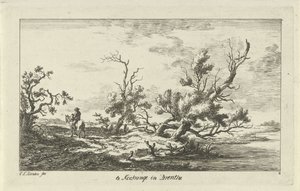 Reiter in einer Landschaft von Carel Lodewijk Hansen