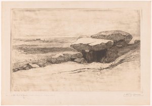 Dolmen von Rondossec an der Küste bei Plouharnel