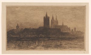 Ansicht von Köln bei Abend
