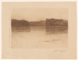 Teich im Haagse Bos bei Abend von Carel Nicolaas Storm van 