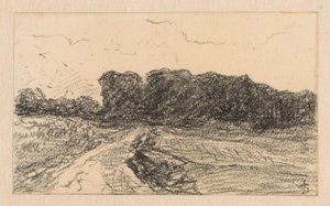 Lindenallee, Weg zum Bresserberg in Kleve von Carel Nicolaas Storm van 