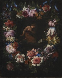 Ein Blumenkranz