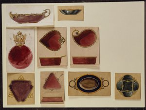 Sammlung von Tellerentwürfen, Haus von Carl Fabergé von Carl Fabergé
