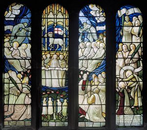 Grappenhall, St Wilfrids, Shrigley & Hunt, Carl Almquist, Die Anbetung des Lammes von Carl Almquist
