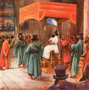 Proklamation des Gesetzes von Hammurabi von Carl Arriens