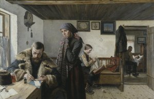 Der Arzt kommt, ca. 1900 von Carl Aspelin