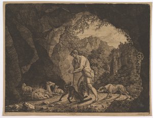 Der Hirte findet Romulus in der Nähe der Ziege