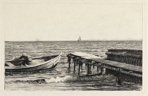 Das Boot an der Brücke