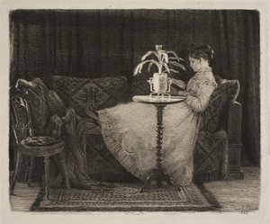 Lesende Dame