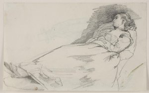 Schlafende Frau (Alma Bloch) von Carl Bloch