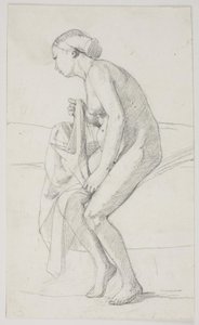 Studien zum Gemälde des Museums "Jairi Tochter" von Carl Bloch