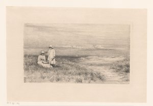 Frau und Mädchen in den Dünen