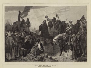 Johann Huss vor dem Scheiterhaufen von Carl Friedrich Lessing