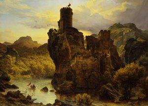 Ritterburg von Carl Friedrich Lessing
