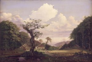 Landschaft mit Blick auf Sjælsø bei Hørsholm von Carl Georg Scheuermann