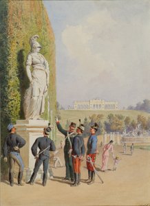 Im Garten von Schloss Schönbrunn in Wien