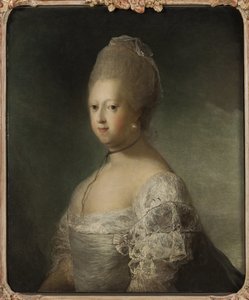 Porträt von Caroline Mathilde von Großbritannien, Königin von Dänemark