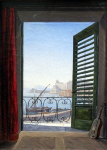 Balkon in Neapel von Carl Gustav Carus