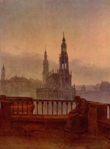 Blick auf Dresden von der Brühlschen Terrasse von Carl Gustav Carus