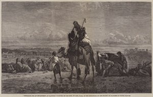 Vorbereitung für ein Lager in Palmyra