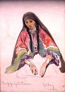 Die Frau eines syrischen Beduinen von Carl Haag