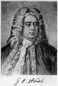 Georg Friedrich Händel 1685-1759, deutsch-britischer Komponist, 20. Jahrhundert von Carl Jander