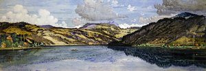 Santa Margherita und Aegeri See von Carl Johan Forsberg