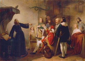 Ein Astrologe weissagt Rudolf von Habsburg von Carl Johann Nepomuk Hemerlein