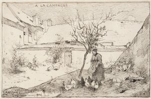 Französischer Bauernhof von Carl Larsson