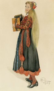 Lisbeth spielt Akkordeon, 1909