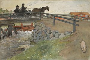 Die Brücke, aus der Serie Ein Zuhause, ca. 1895 von Carl Larsson