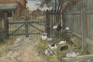 Das Tor, aus der Serie Ein Zuhause, ca. 1895 von Carl Larsson