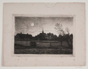 Hornbæk Kirche, Sommerabend von Carl Locher