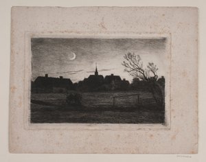 Hornbæk Kirche, Sommerabend von Carl Locher
