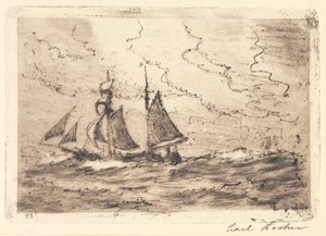 Starker Wind von Carl Locher