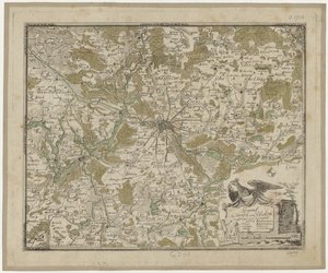 Gegend bei Berlin und Potsdam (kol.) - Oesfeld 1778 von Carl Ludwig von Oesfeld