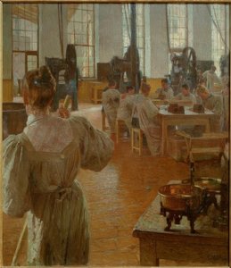 In der Kaffeemittelfabrik von Carl Moll