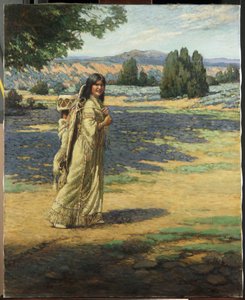 Indische Frau mit Papoose