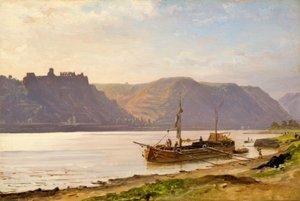 C. Morgenstern, Rheinlandschaft mit Burgruine