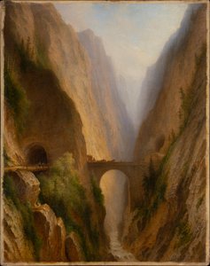 Die Via Mala in Graubünden von Carl Morgenstern