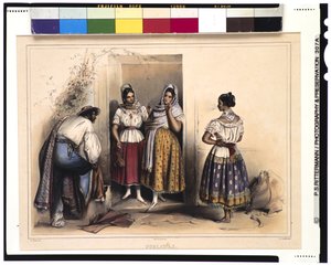 Frauen von Puebla, nach 1836