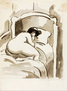 Weiblicher Akt liegend