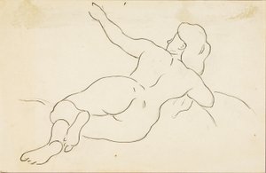 Liegender weiblicher Akt