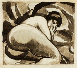 Liegender weiblicher Akt von Carl Newman