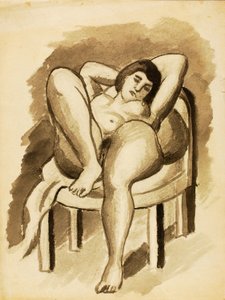 Sitzender weiblicher Akt