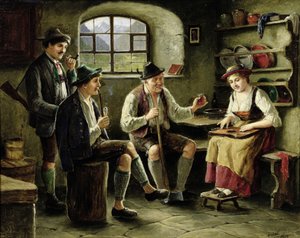 Junge Frau, die eine Zither spielt