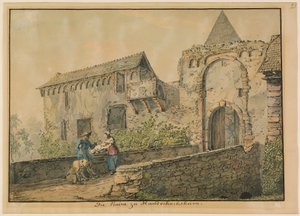 Ruine der Tiefburg in Handschuhsheim von Carl Philipp Fohr