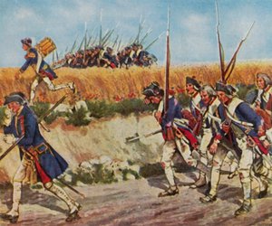Erzwungener Marsch von Friedrichs Soldaten von Mähren nach Küstrin von Carl Rochling